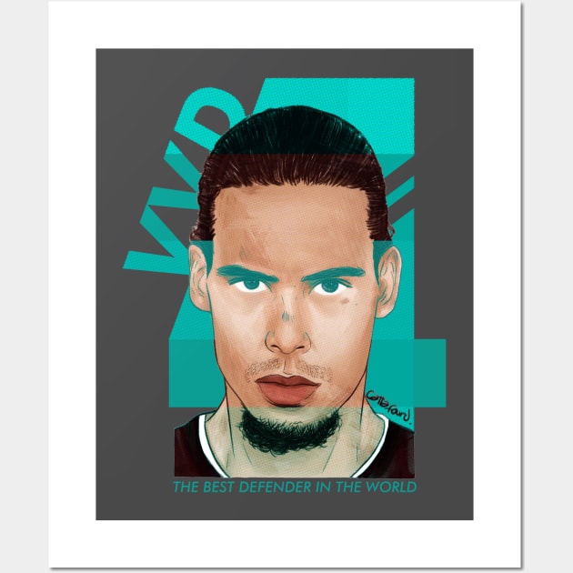 VVD4 Virgil Van Dijk Wall Art by cattafound